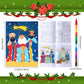 24 Pcs Christmas Coloring Book for Kids Bulk with 24 Crayons, Christmas Activity Books with Marker Xmas Stocking Goodie Bag Stuf