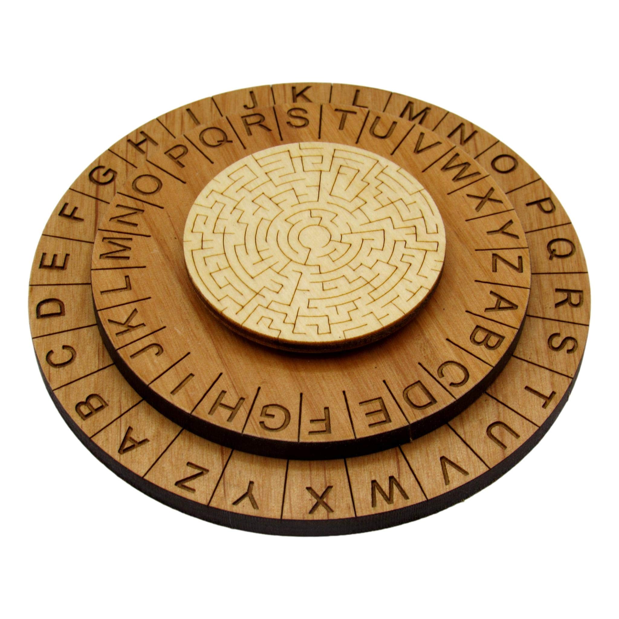 Labyrinth Cipher Wheel - enhanced Escape Room Decoder Ring and Escape ...