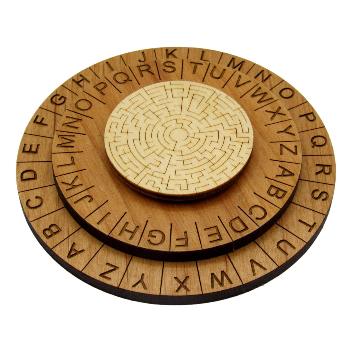 2-piece hide and seek cipher decoder ring for escape... Labyrinth Cipher Wheel - enhanced Escape Room Decoder Ring and Escape ...