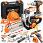 Kids Tool Set Toys, 48 Pcs Toddler Tool Set with Portable Tool Box, Electronic Toy Drill & Electric Chainsaw, Construction Tools