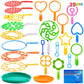 Joyin 29 Pcs Big Bubble Wands Set, Giant Bubble Wand Bulk With Tray For Kids Outside Blowing, Toys For Summer Easter Party Favor Birthday Toddlers