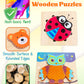 Bekayshad Wooden Puzzles Toddler Toys Gifts For 1 2 3 Year Old Boys Girls, 8 Pack Animal Jigsaw Puzzles Montessori Toys, Learning Educational Christmas Birthday Gifts For Girls Boys Ages 1-3