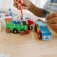 Melissa & Doug Decorate-Your-Own Wooden Craft Kits Set - Plane, Train, and Race Car