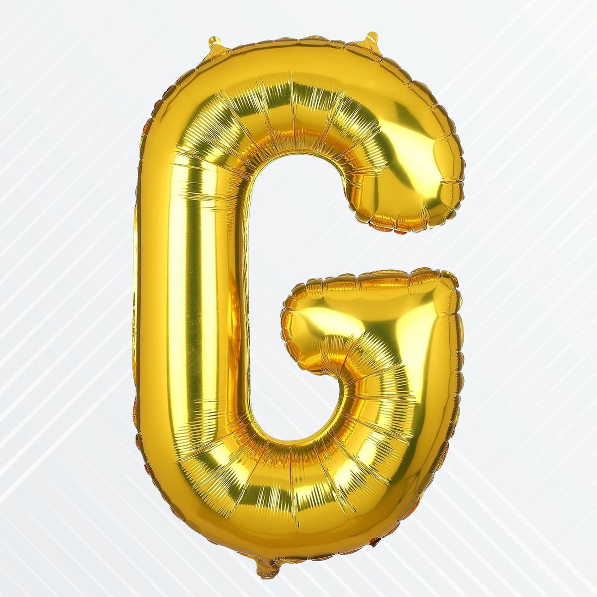 Flyloons Gold Alphabet Letter Foil Balloons for Name G Birthday Decoration Items, Anniversary, Baby Shower, Bachelorette, Weddin