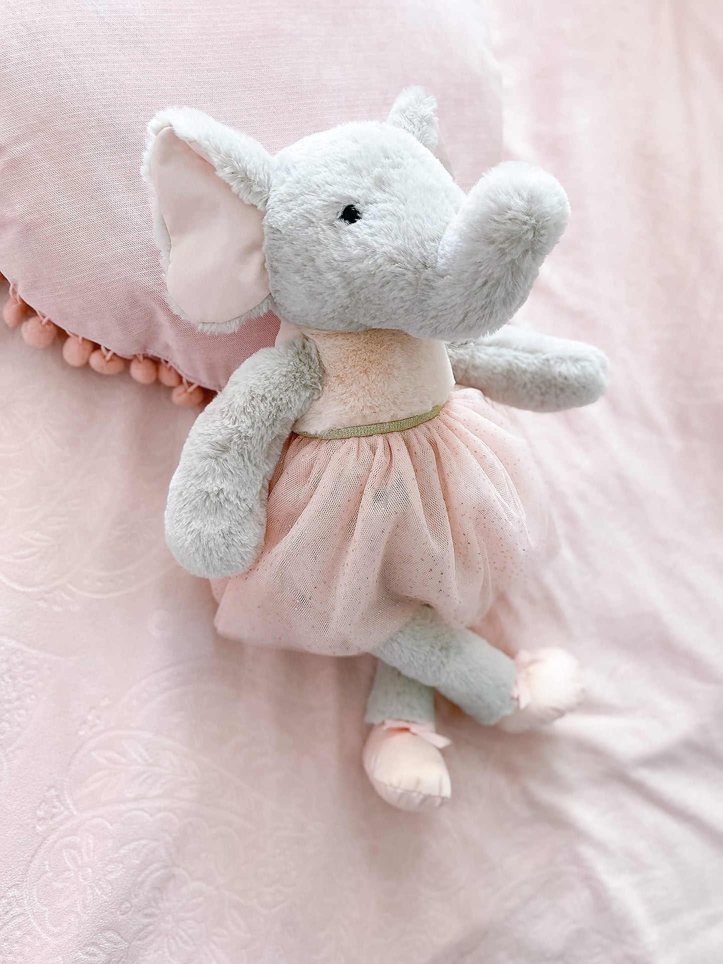 MON AMI Emma The Elephant Stuffed Animal - 17, Soft Plush Animal Doll, Use as Toy or Room Decor, Great Gift for Kids of All Ages