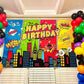 7X5Ft Superhero Theme Backdrop For Children Boys Super Heros Comic Skyline Happy Birthday Party Supplies Decoration Baby Shower