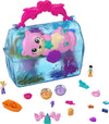 Polly Pocket Sparkle Cove Adventure Playset - Treasure Chest Toy with 2 Dolls, Surprise Accessories, Water Play, Multicolor
