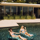 FUNBOY Giant Inflatable Luxury Clear Mint Blue Mesh Lounger Water Hammock Pool Float, Perfect for a Summer Pool Party, Cup Holde