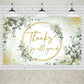 Avezano Thanks for All You Do Banner Thank You Party Backdrop Sage Green Employee Retirement Appreciation Party Decorations Than
