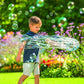 Pustefix Multi Bubbler Giant Bubble Ring And Multi Bubble Ring Toy Set For Kids Includes 8.45 Oz Bubble Solution Bottle And Liquid Tray Makes Big Bubbles, Multicolor, Model: 505310