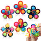 Scione 6Pack Pop Fidget Spinners, Sensory Fidget Toys For Kids 8-12 4-8 Bulk, Adhd Autism Fidget Toys For Toddler 1-3 Boys Girls, Stress Anxiety Relief Classroom Prizes Newborn Toys Birthday Gifts