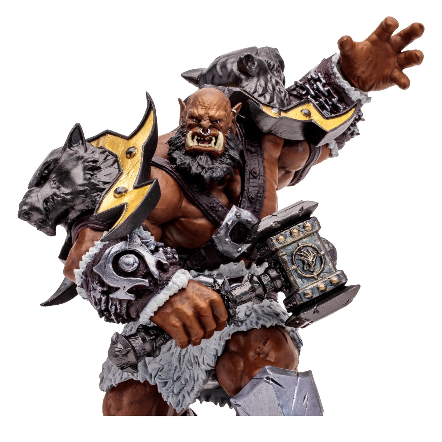McFarlane Toys World of Warcraft Orc Warrior/Shaman 1:12 Scale Posed Figure - Multicolor, Model 16683, Plastic