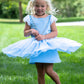 Little Adventures Cinderella Princess Party Dress - Machine Washable Child Pretend Play Costume Outfit with No Glitter (2XL Age 9-11)
