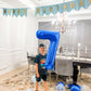 Metallic Blue Number 7 Balloon 40 Inch, 7 Balloon Number, 7Th Birthday Decorations, Navy Blue Party Supplies For Boys Girls