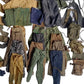 SIXPOINTS 50 Pieces 1/6 Scale Camo Military Clothes & Pants &Bag Accessories Fit for 12'' GI Joe Ultimate Soldier Male Military