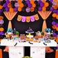 Bonropin Halloween Balloon Garland Arch Kit With Halloween Spider Web, Boo Aluminum Foil Banner Balloons, Spider Balloons, Black
