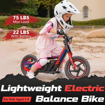 Olala Electric Dirt Bike For Kids Aged 3-6, 170W Racing Grade Electric Motorcycle, New Aluminum Frame With 2 Power Modes, 24V De