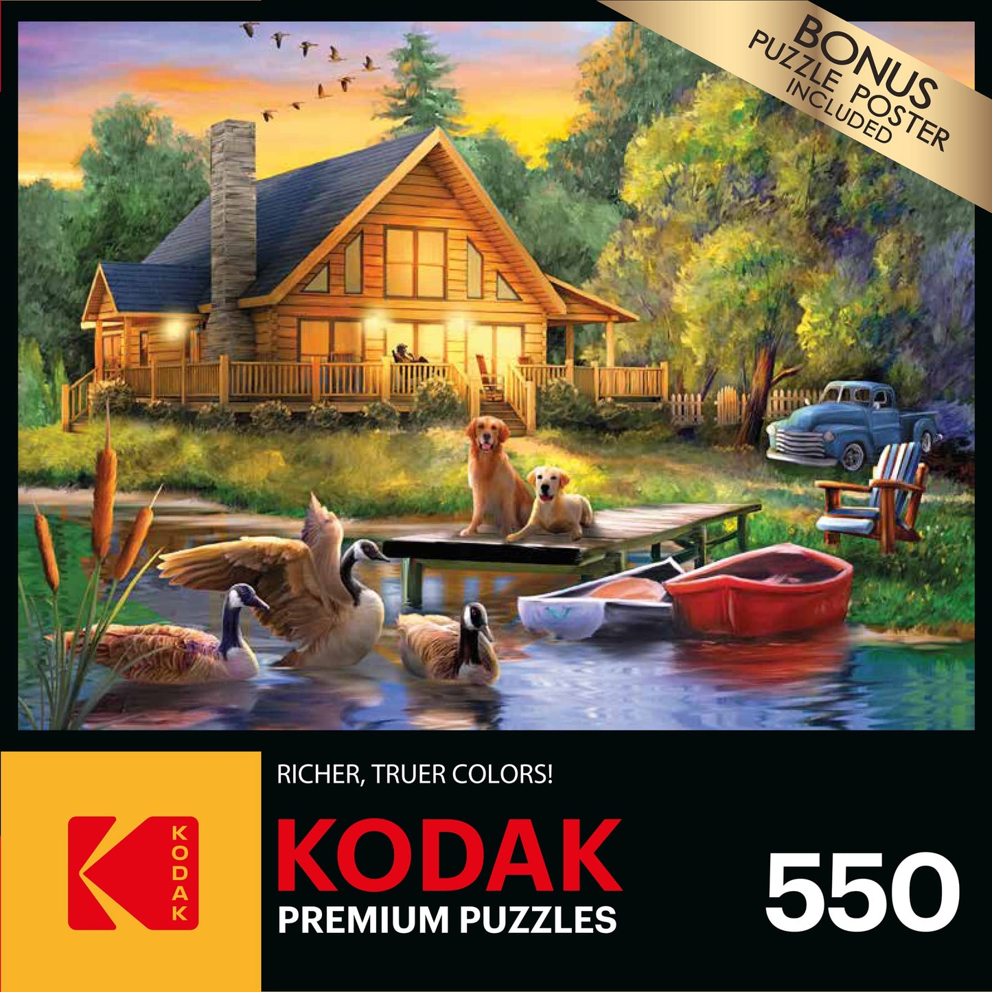 Roseart - Kodak Premium - Guardians Of The Lake - 550 Piece Jigsaw Puzzle For Adults