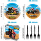 96 Pcs Monster Truck Plates And Napkins Monster Truck Birthday Decorations Monster Truck Party Supplies Monster Truck Party Favo