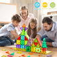 Dopyye Magnetic Building Tiles For Kids, 100 Pcs Magnetic Blocks With Storage Bag, Magnet Tiles Stem Educational Stacking Toys G