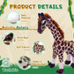 Yohaki Giraffe Plush Toy, 12'' Cute Giraffe, Washable Holiday Plush Toy, Stuffed Giraffe,Giraffe Stuffed Animal Birthday Gift Fo