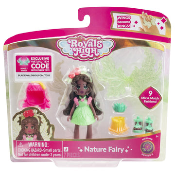 Royale High 3    Nature Fairy Fashion Doll - 1 Figure with 9 Fashion Accessories - Virtual Item Code Included - Series 2 - Ages
