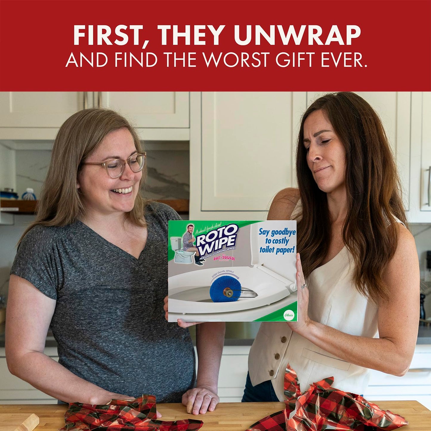 Prank Pack Roto Wipe Prank Gift Box - Funny Gag Box, Cardboard, 1 Count, As Seen on Shark Tank, Perfect for Comedy Lovers