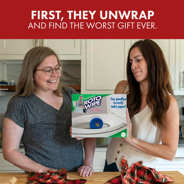 Prank Pack Roto Wipe Prank Gift Box - Funny Gag Box, Cardboard, 1 Count, As Seen on Shark Tank, Perfect for Comedy Lovers