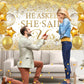 Gold Engagement Party Decorations White Gold Engagement Banner Backdrop He Asked She Said Yes Banner Decorations Wedding Banner