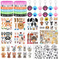 122Pcs Dog Party Favors Gift Set for Kids Dog Birthday Party Supplies Include 12 Dog DIY Face Stickers 12 Dog Bags 12 Keychains 