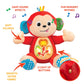 Kiddolab Musical Monkey Plush Toy - Soft Stuffed Animal With Light-Up Buttons And Melodic Nursery Songs For 3+ Month Old Babies