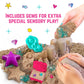 Girlzone Mermaid Sensory Sand Kit, 2Lbs Moldable Play Sand For Kids Aged 3+, Magic Sand With Gems, Tools & Portable Treasure Chest, Kids Toys For Playdates, Party Games & Gifting