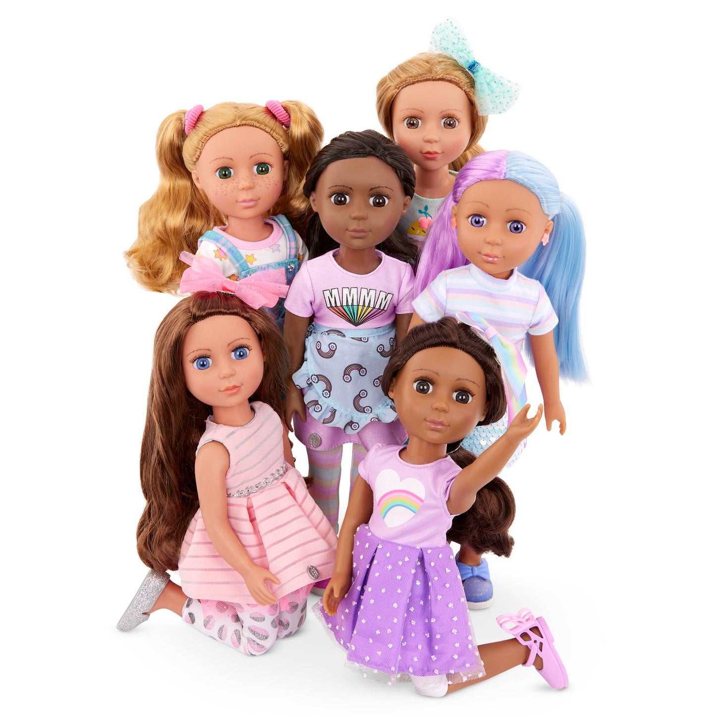 Glitter Girls - 14-inch Posable Doll - Birthday Party Accessories - Balloon, Toy Present & More - Toys for Kids 3 Years+ - Meera