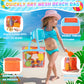 Luucio 42 PCS Beach Toys and Sand Toys, Sandbox Toys Beach Toys for Kids 3-10, Kids Beach Toys with Sand Bucket, Mesh Bags, Kids