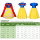 Kaisebile Light Up Princess Snow White Costume For Little Girls Dress Up - Led Light-Up Princess Snow White Dress With Accessori