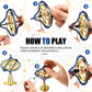 Meekoo 2 Packs Gyroscope Toys Metal Anti Gravity Colorful Precision Top Gyroscope For Christmas Educational Birthday Gifts(Blue,