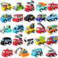 Juuxncgv 24Pcs Pull Back City Cars Toys,Mini Model Vehicle Set,Mini Play Truck Bulk For Party Favors,Christmas,Toddlers,Easter,G