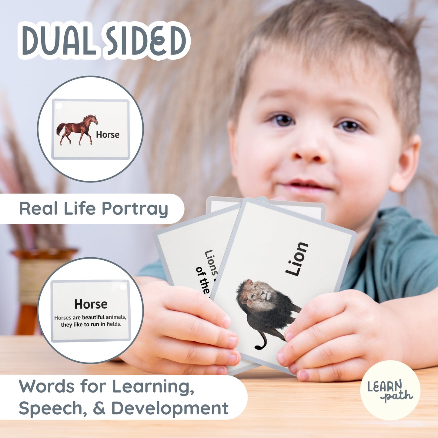 Learnpath Toddler Flash Cards For Ages 2+ - Real Image 470 Flash Cards For Toddlers 3-5 Years With Illustrations, Alphabet, Firs