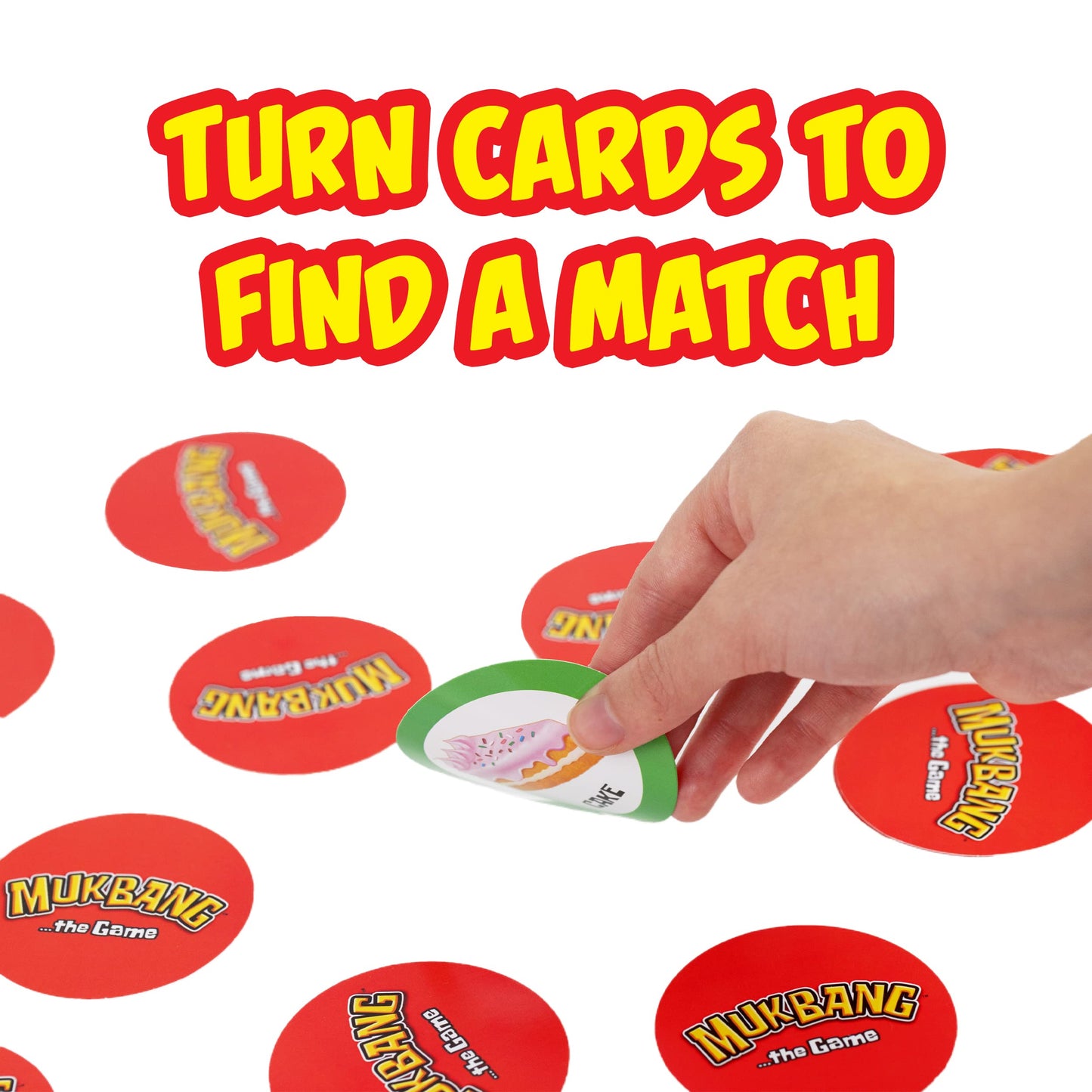 Far Out Toys Mukbang Electronic Food Sound Memory Game, Match Cards To Mukbang Sounds, Gaming Unit, 35 Food Cards, Slurp, Crunch, Belch, & More