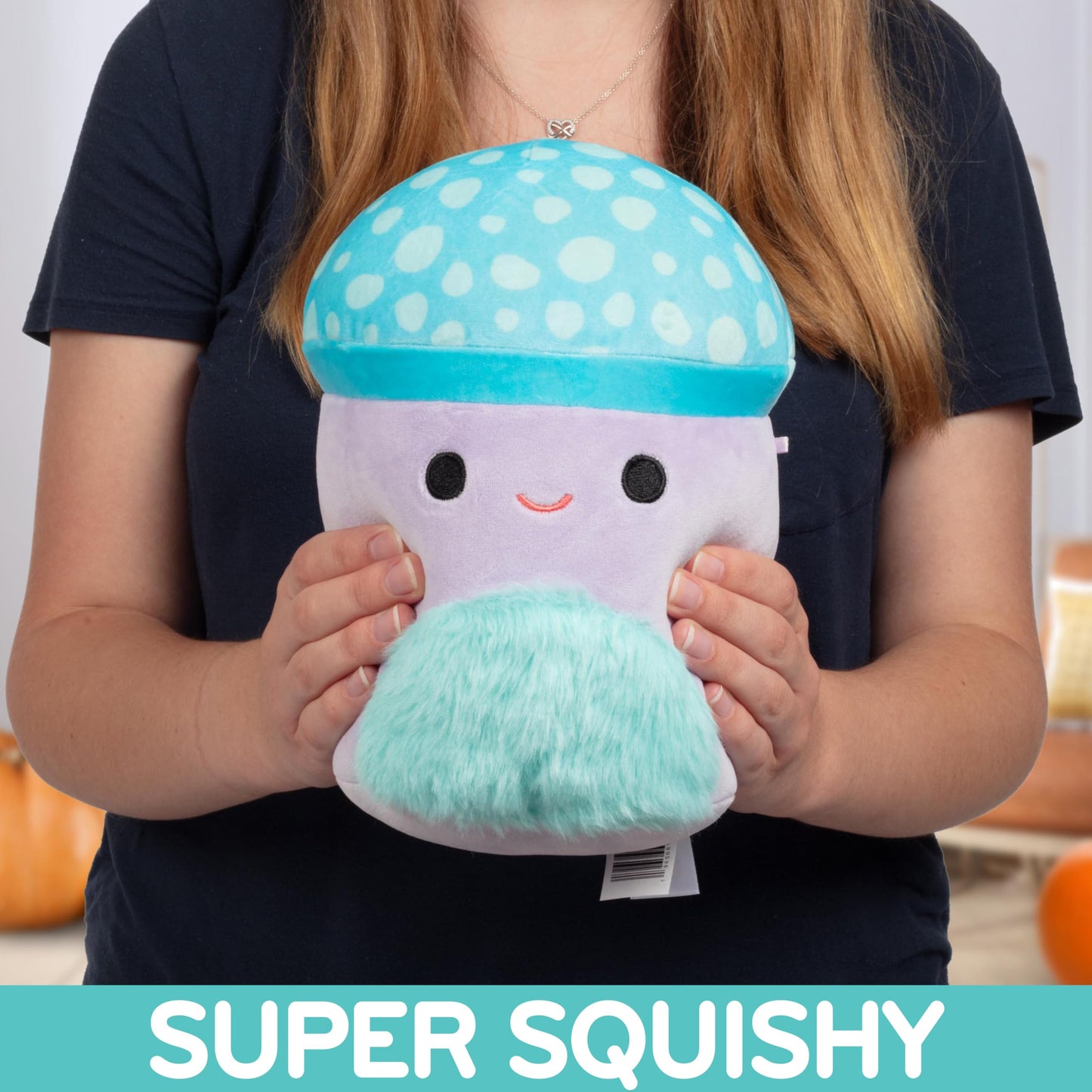 Squishmallows 8-Inch Pyle The Mushroom - Purple Plush Stuffed Animal Toy - Soft, Collectible Gift for Kids, Girls & Boys