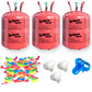 Helium Tank For Balloons At Home, 14.9 Cu Ft Helium Balloon Pump Kit With 50 Assorted Latex Balloons, White Curling Ribbon And W