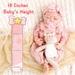 Jirachi Lifelike Reborn Baby Dolls Girl, 18-Inch Full Vinyl Body Sleeping Newborn Real Baby Doll Adorable Pink Realistic Baby Dolls With Feeding Kit Gift For Kids Age 3+
