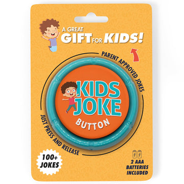 Charlie's Treasures Kids Joke Talking Button - 100+ Family-Friendly Jokes, Fun Plastic Prank Gift for Children