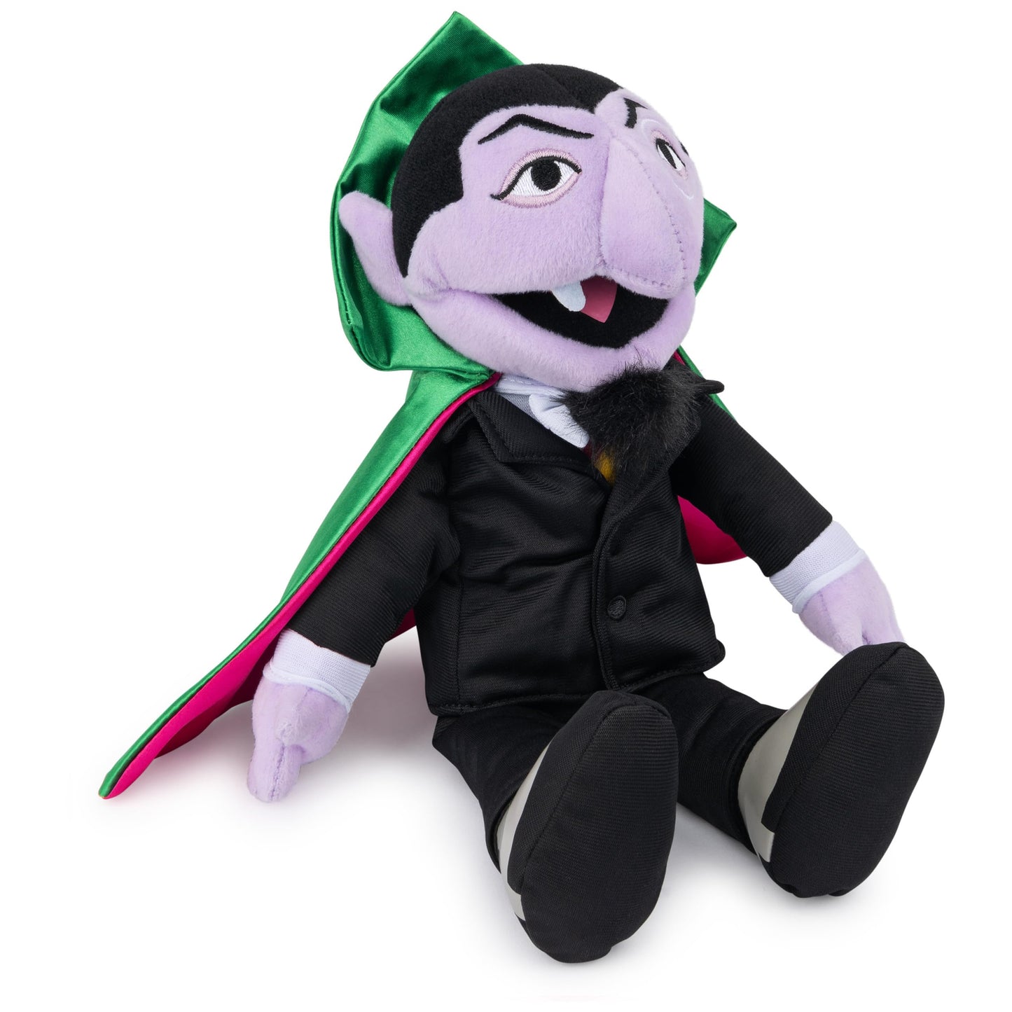 GUND Sesame Street Official The Count Muppet Plush  enhanced Plush Toy for Ages 1 & Up  Black/Green  14