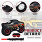 Waenerec Car Pinata With Pinata Stick & Hanging Loop Mexican Pinata Game For Monster Truck Party Decorations Race Car Pinata Theme Birthday Carnival Party Supplies