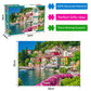 500 Piece Jigsaw Puzzle for mature-themeds -Lake Como Scenery  Italy Jigsaw Puzzles 500 Pieces Puzzles for mature-themeds-Finished Size 19.3 x 13.7