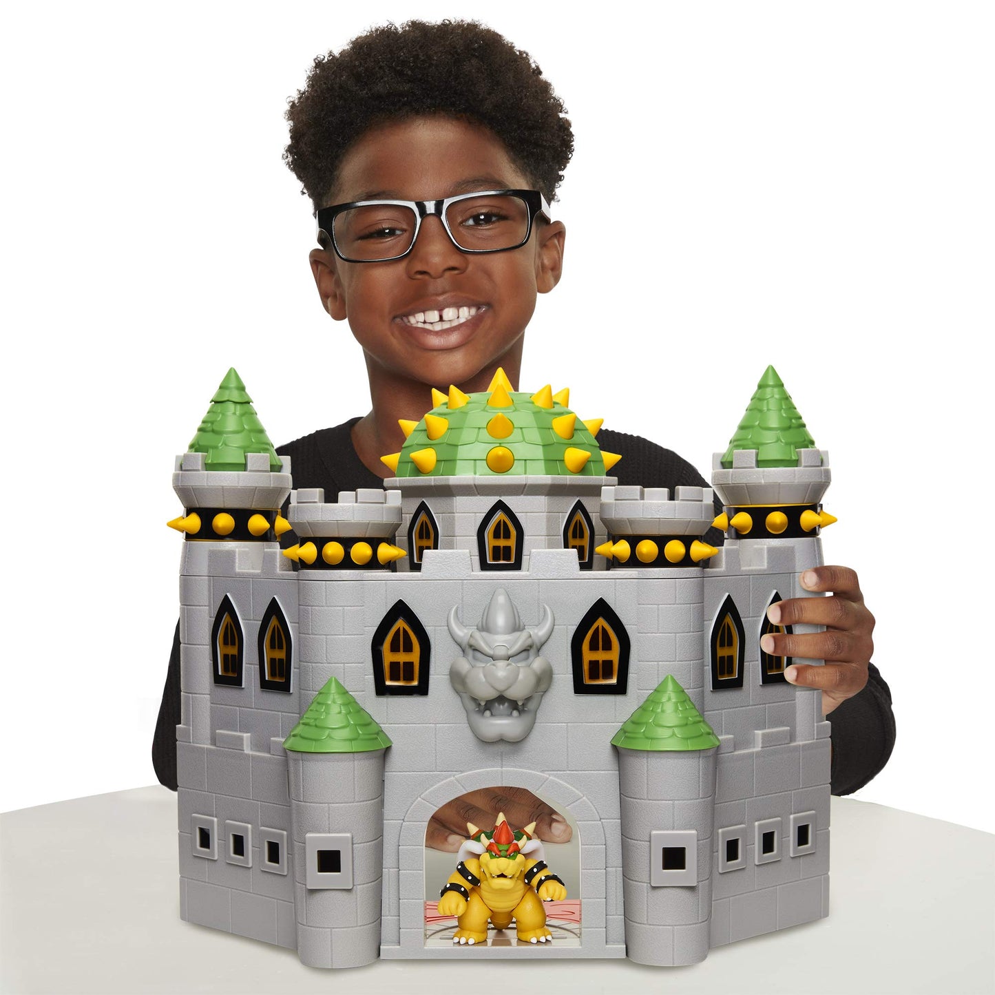 Super Mario Nintendo Deluxe Bowser's Castle Playset with 2.5 limited availability Articulated Bowser Action Figure  Interactive Play Set with Authentic in-Game Sounds