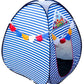 Homecute Igloo Type Foldable Popup KidS Play Tent House (Medium Size Blue-White)