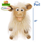 Living Puppets 18-Inch Plush White Lamb Hand Puppet - Fine European Design  Ultra-Soft and Cuddly  Promotes Child Development  Safety Certified  Teacher-Recommended for Boys and Girls