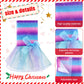 Meooeck 6 Pieces Christmas Elf Set Including 2 Holiday Elf Doll Clothes Outfit, And 4 Elf Doll Novelty Elf Accessories For Kid (